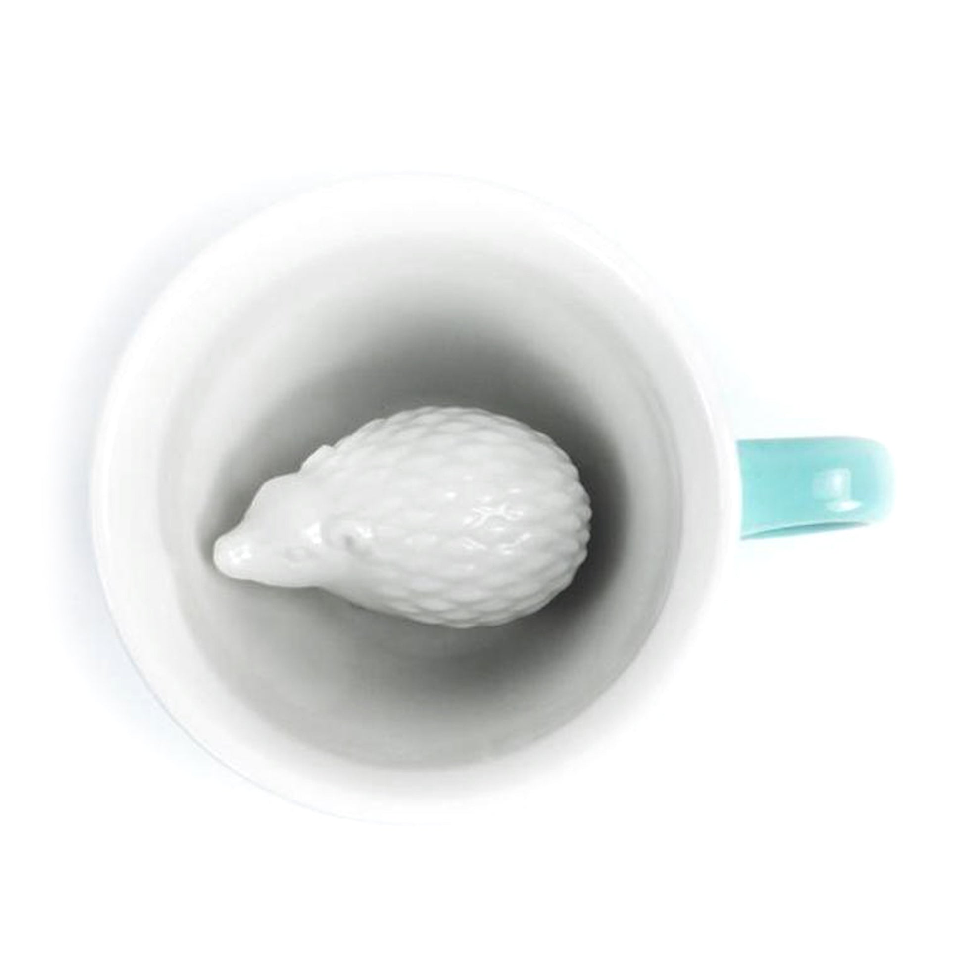 Aqua green Hedgehog Creature Cup top interior