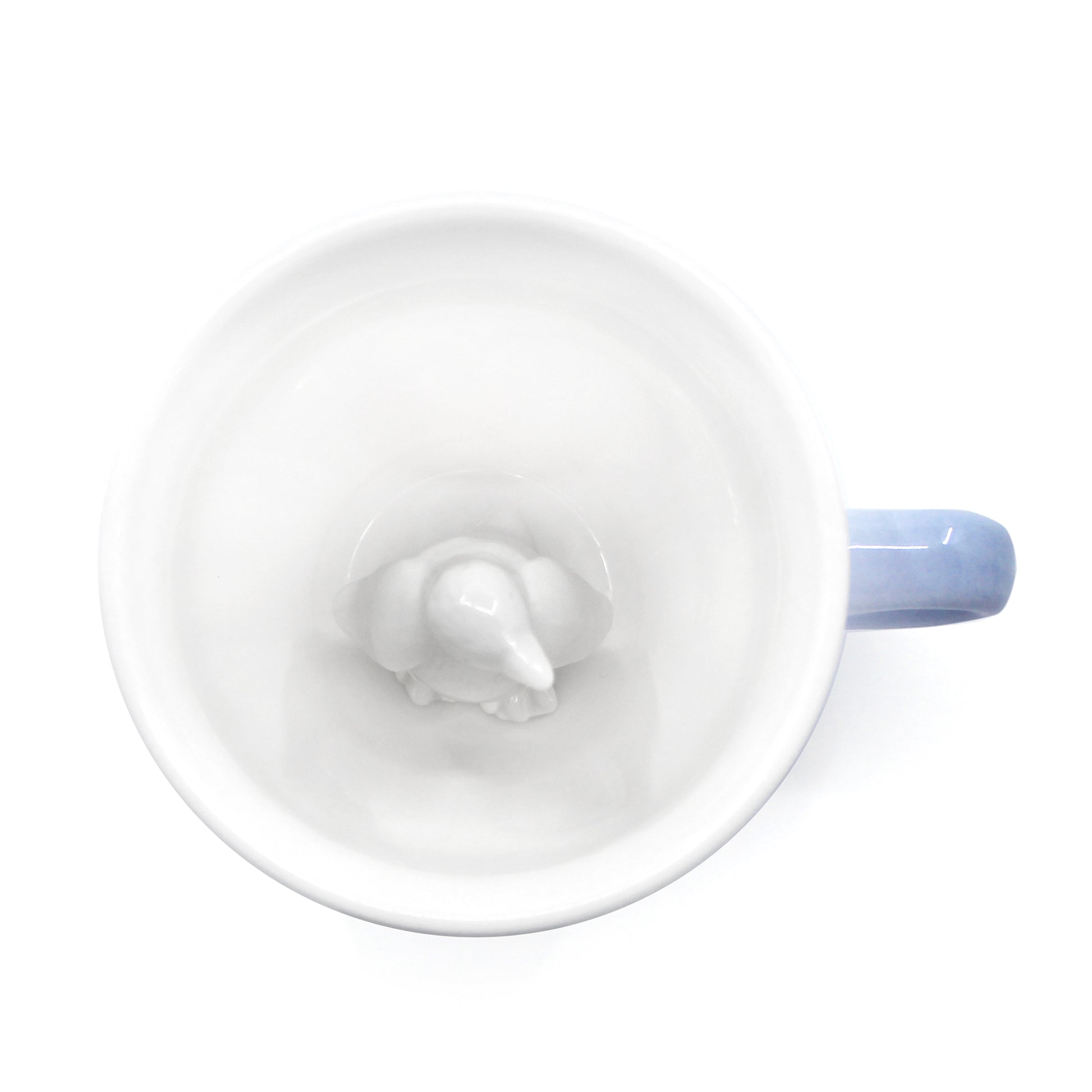 Ice blue penguin Creature Cup interior