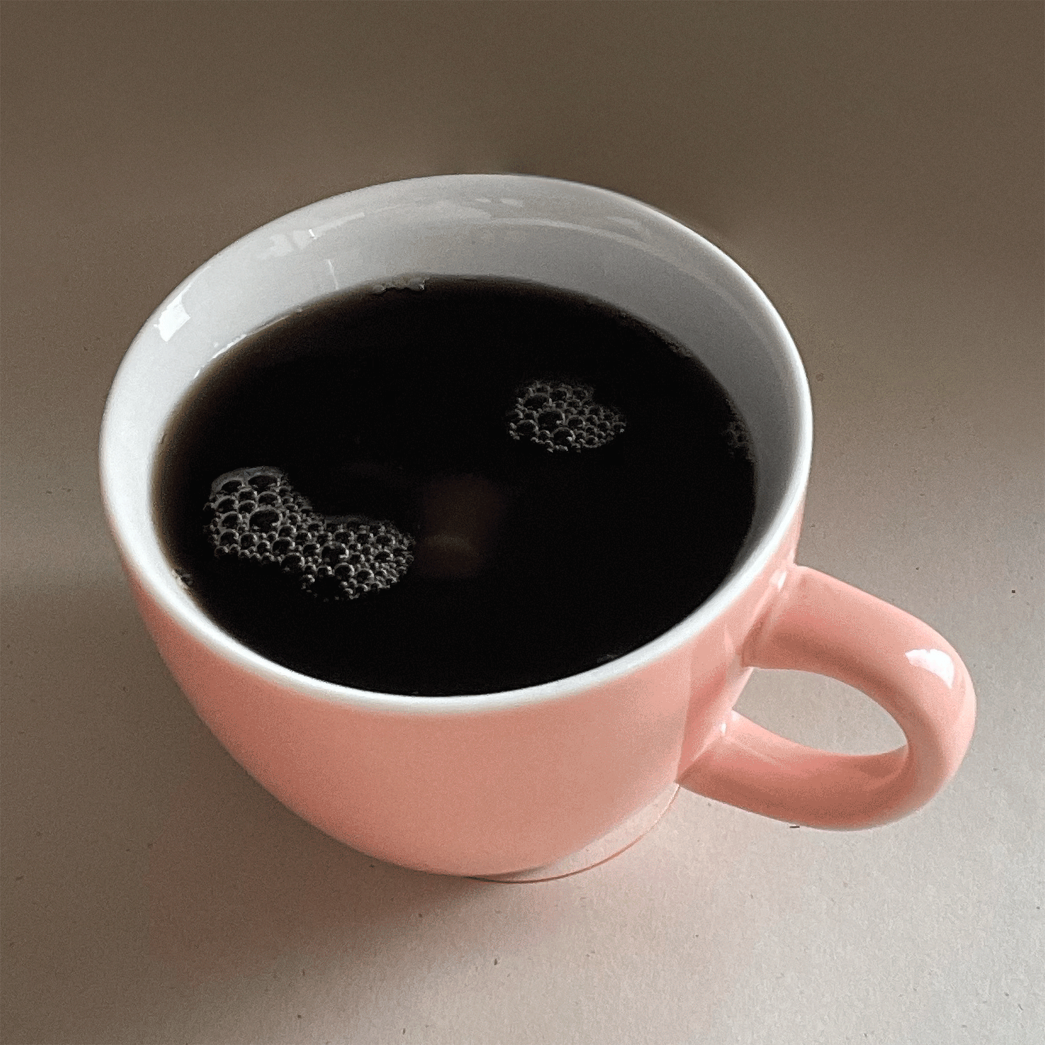 Peach Pig Creature Cup submerging animated GIF