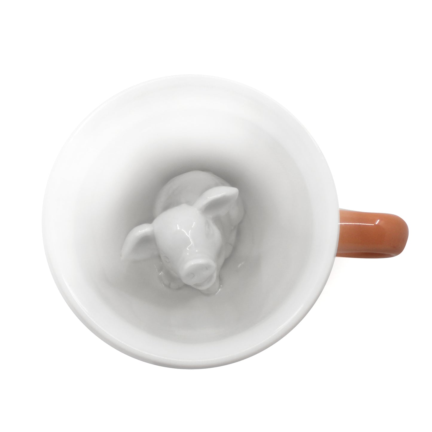 Peach Pig Creature Cup interior