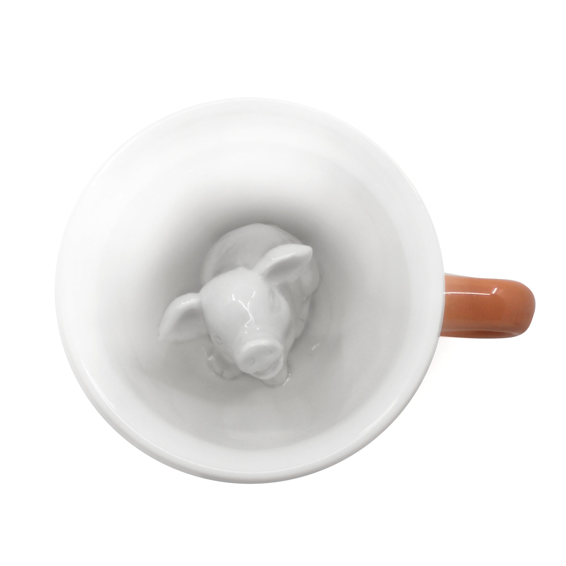 Peach Pig Creature Cup interior