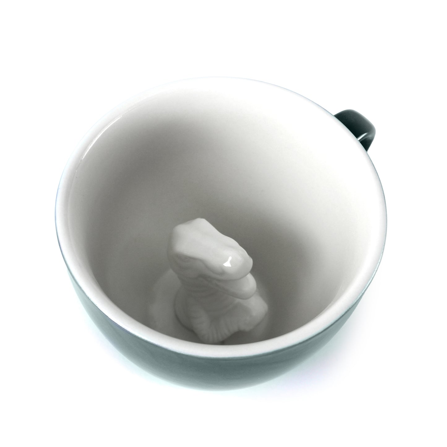 Emerald green T-Rex Creature Cup interior