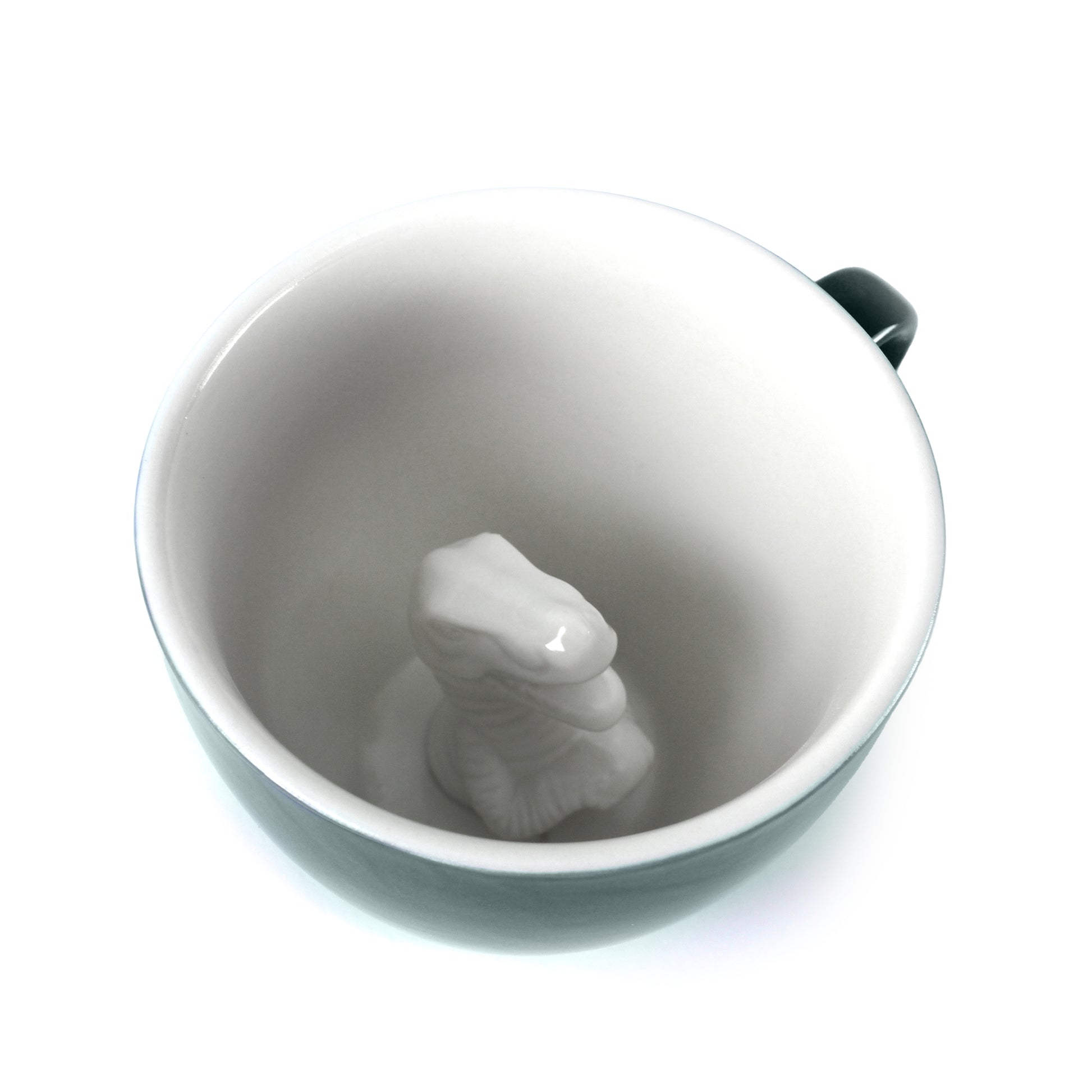 Emerald green T-Rex Creature Cup interior