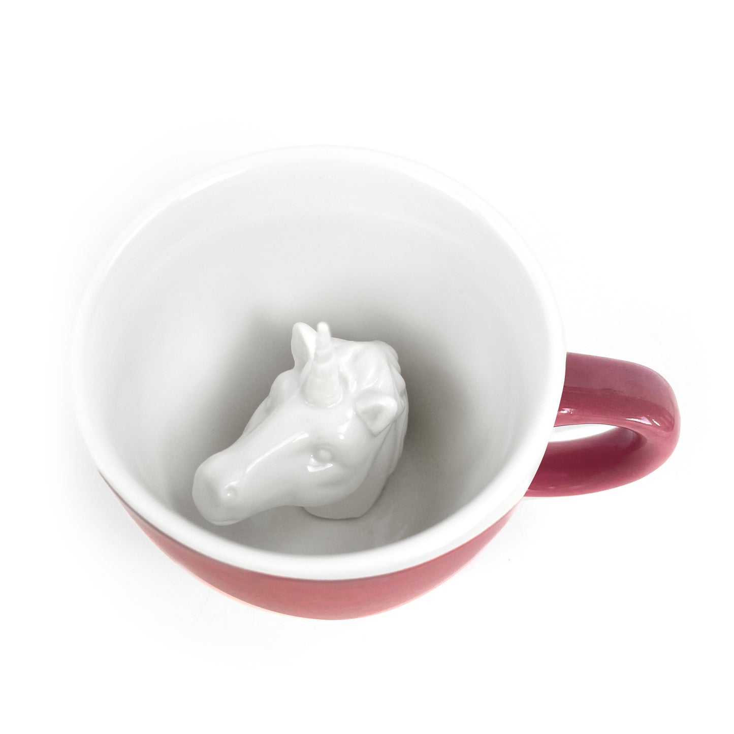 Bubblegum pink Unicorn Creature Cup interior