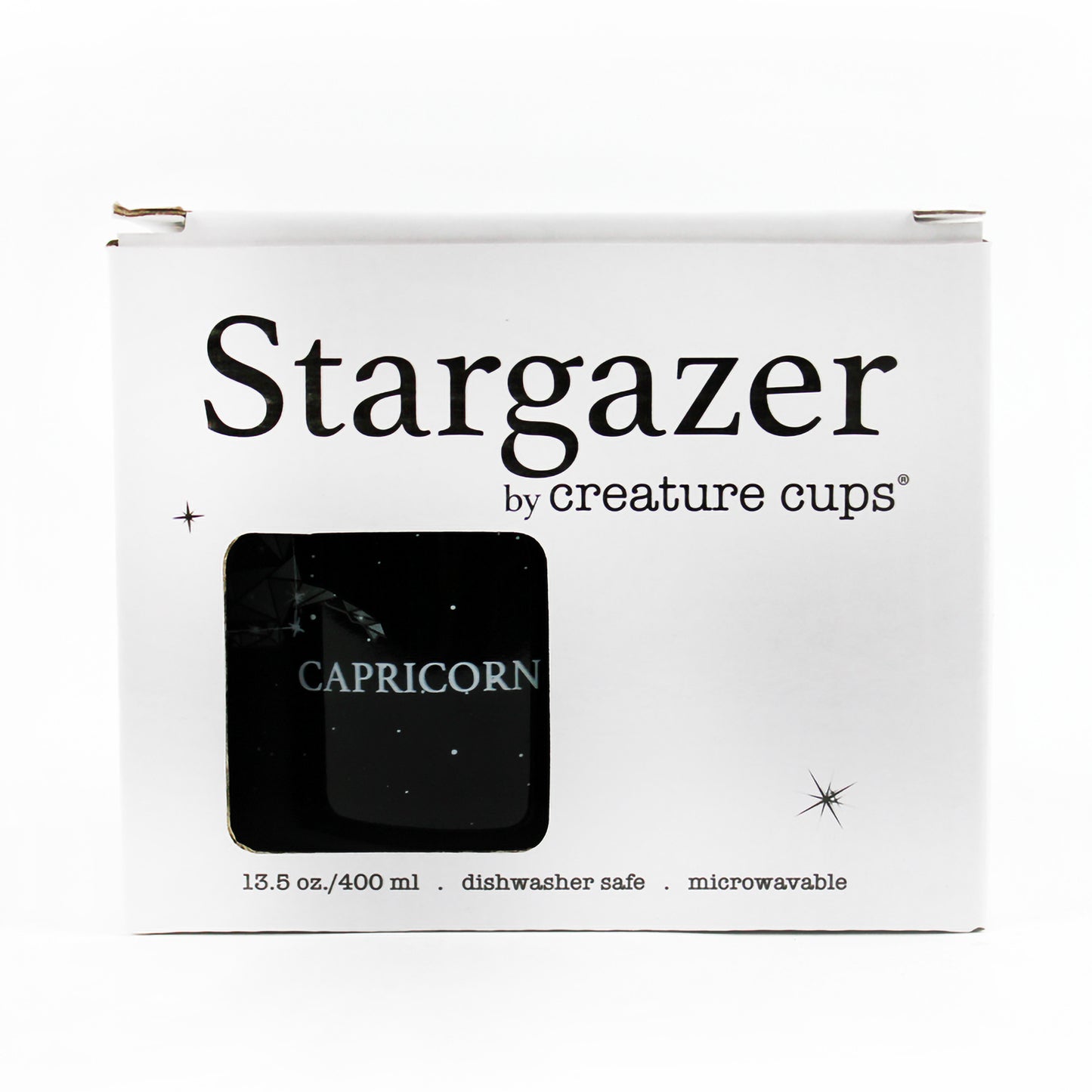 Capricorn Stargazer camp mug box front