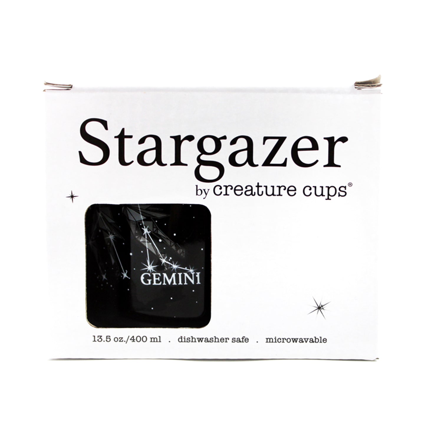 Gemini Stargazer camp mug box front