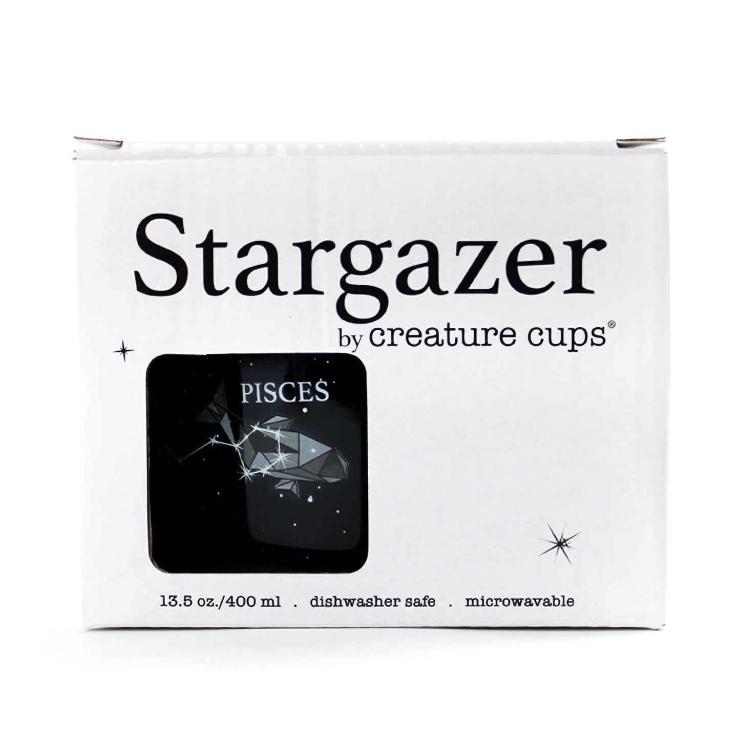 Pisces Stargazer camp mug box front
