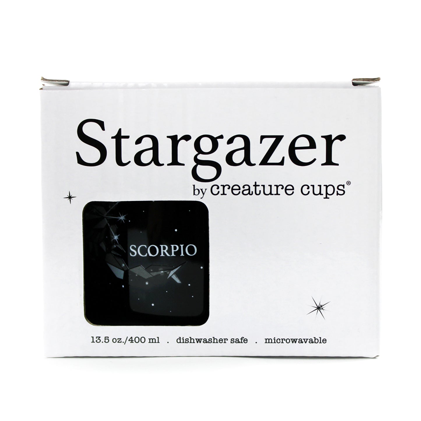 Scorpio Stargazer camp mug box front