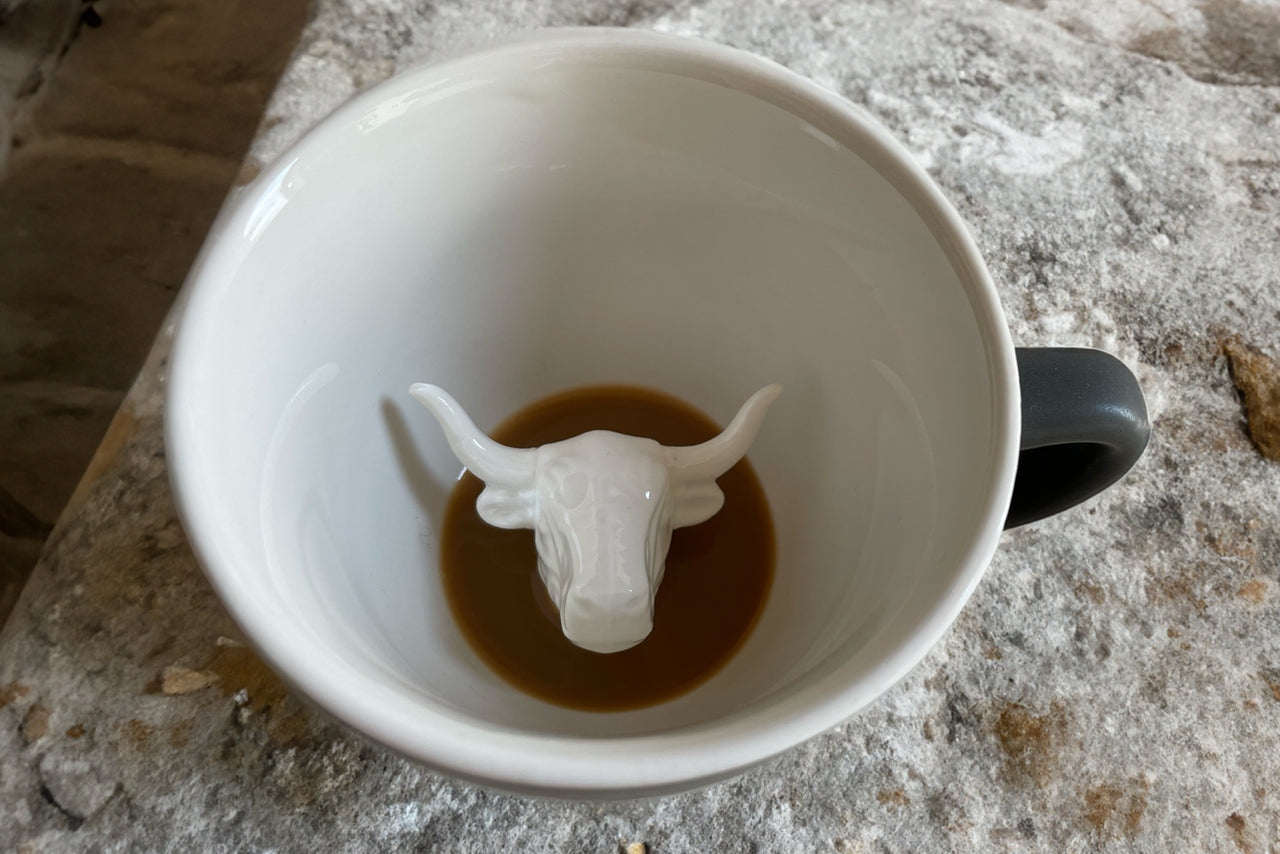 Ceramic Bull Mug Western Coffee Mug