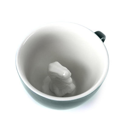 Emerald green T-Rex Creature Cup interior
