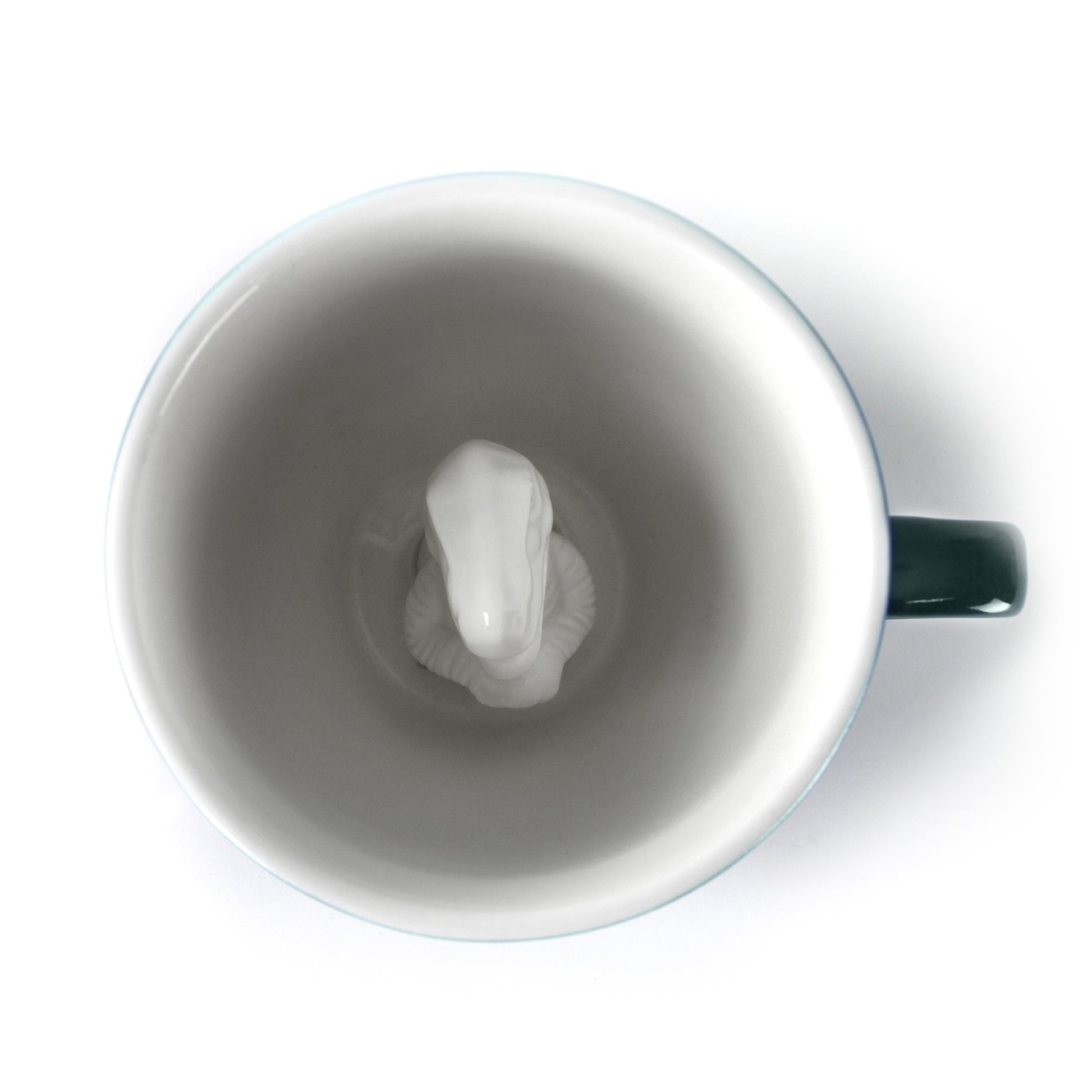 Emerald green T-Rex Creature Cup top interior