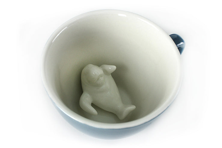 Creature Cups Manatee Cup (11 Ounce, Wedgewood Blue)