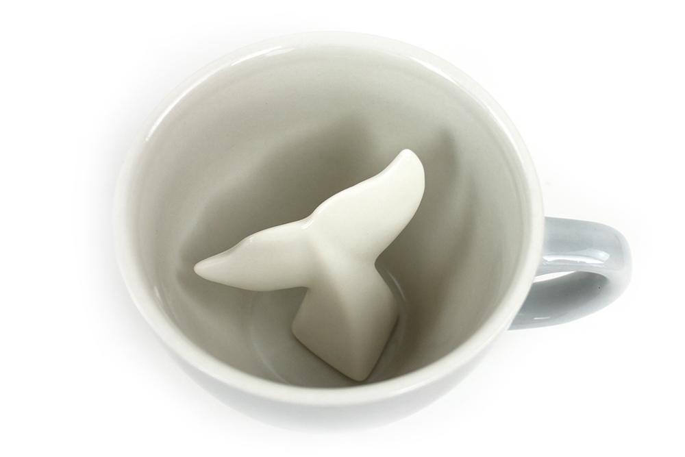 Whale Tail (Cool Grey) Sea Creature Cups  - Creature Cups
