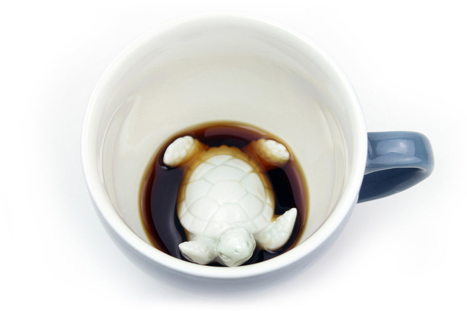 Creature Cups. Hidden Creatures in Your Cup, Lion Coffee Mug