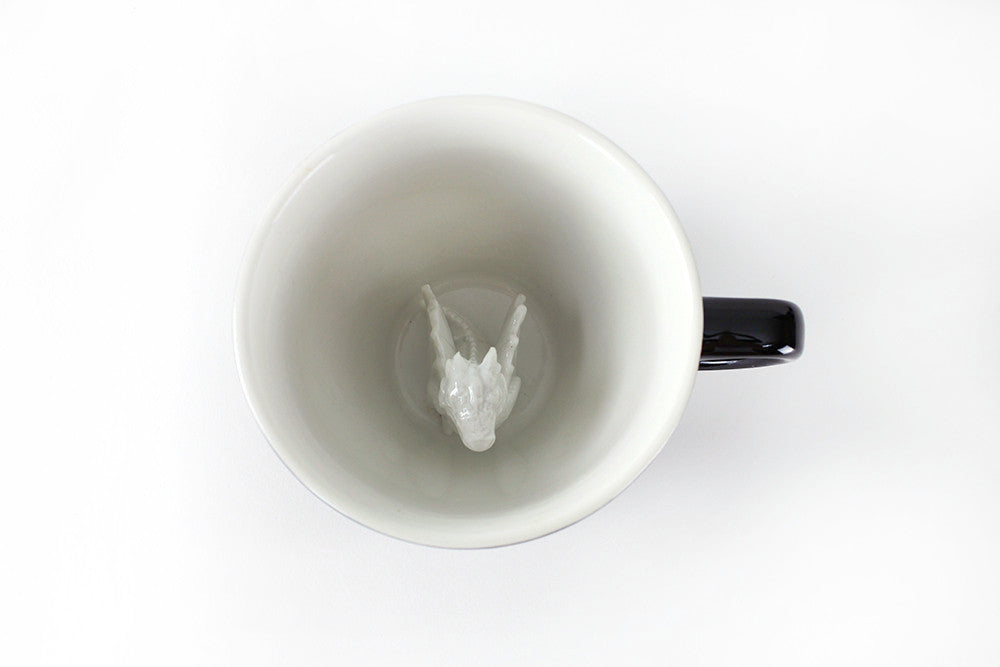 Creature Cups CTHULHU Ceramic Cup (11 Ounce, Black Exterior) - Creepy Cups  - Hidden 3D Animal Inside…See more Creature Cups CTHULHU Ceramic Cup (11