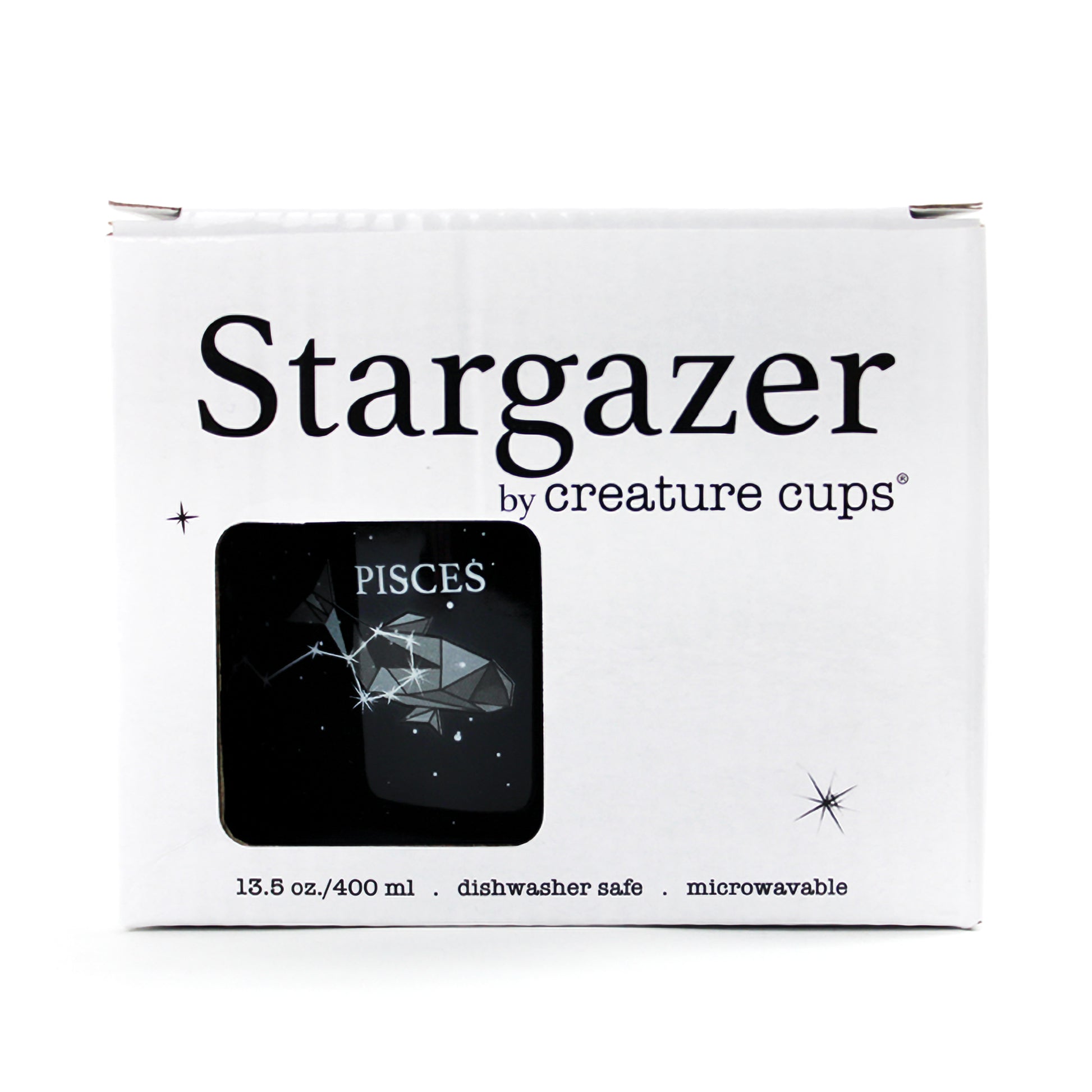 Pisces Stargazer camp mug box front