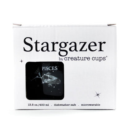 Pisces Stargazer camp mug box front