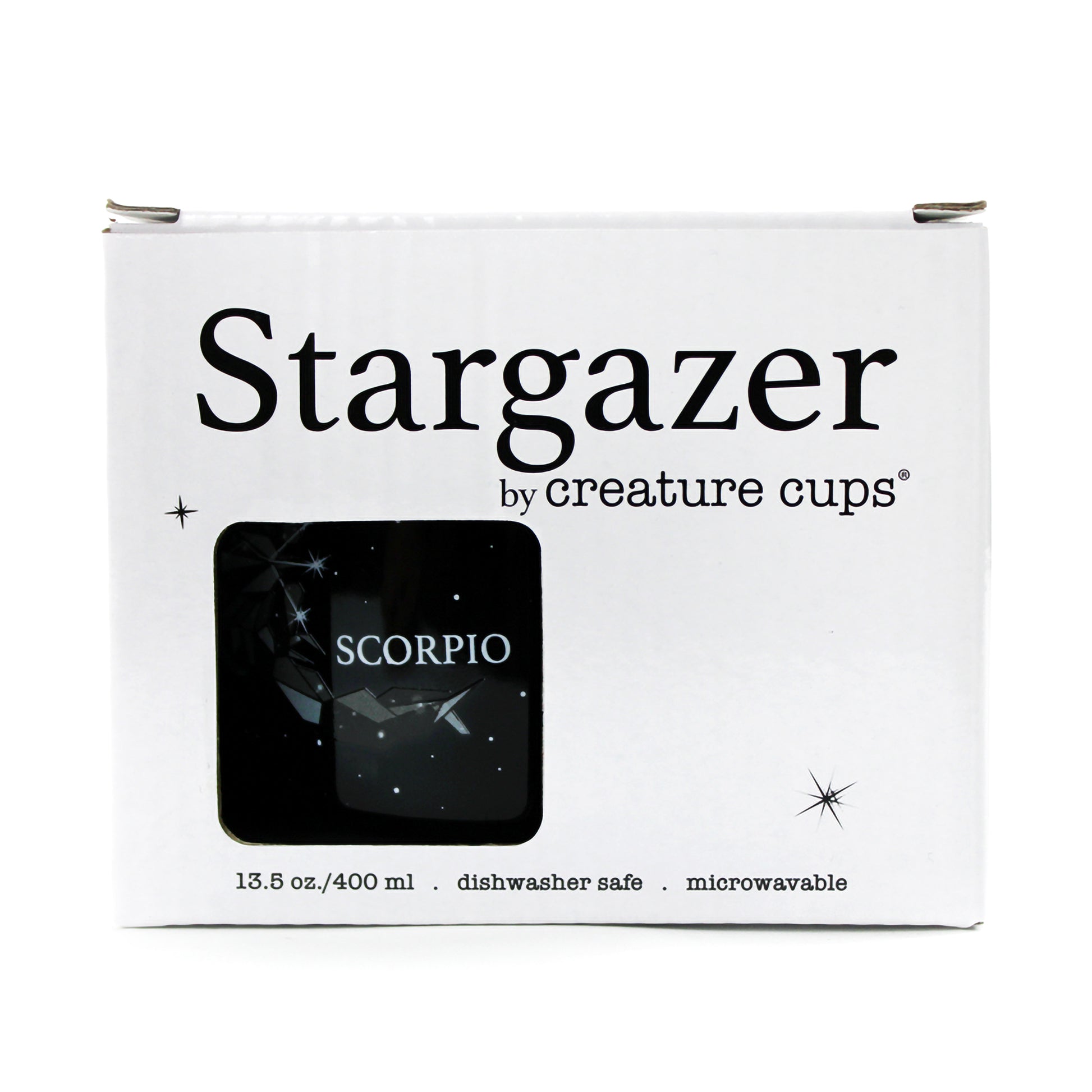 Scorpio Stargazer camp mug box front